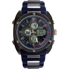 Fashion Watches Mens Navy Multifunction Dual-Time Watch Fashion Watches Mens Navy Multifunction Dual-Time Watch