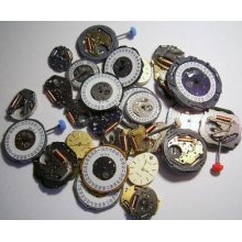 For Spares: Lot Over (30) Miyota Quartz Movements â€“ Ladies And Men`s, All Untest