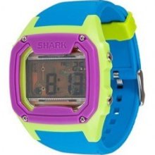 Freestyle Mens Killer Shark Digital Motherboard Plastic Watch - Blue Rubber Strap - Multicolor Dial - 101358