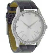 French Connection Ladies Watch - Fc1053ss - Leather Strap