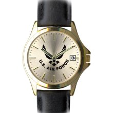 Frontier Watches Ladies US Air Force Leather Strap Watch