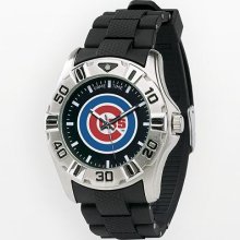 Game Time Chicago Cubs Silver Tone Mvp Watch - Men
