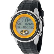 Game Time Missouri Tigers Stainless Steel Digital Schedule Watch - Men