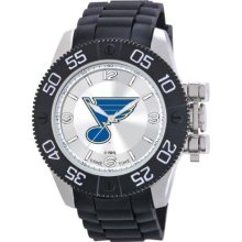 Game Time Nhl-Bea-Stl Men'S Nhl-Bea-Stl Beast St. Louis Blues Round Analog Watch