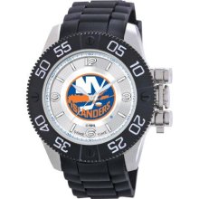 Game Time Nhl-Bea-Nyi Men'S Nhl-Bea-Nyi Beast New York Islanders Round Analog Watch