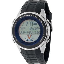 Game Time Virginia Cavaliers Stainless Steel Digital Schedule Watch -