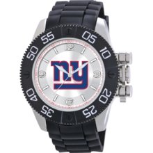 Game Time Watch, Mens New York Giants Black Polyurethane Strap 47mm Nf