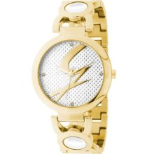 Gattinoni Women's Goldtone Steel Zircon Watch ...