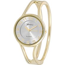 Geneva Platinum Ladies' Polished Bangle Watch