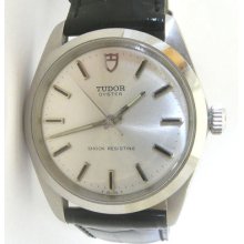 Gents Vintage Tudor Oyster Stainless Steel Hand Winding Mechanical Wristwatch