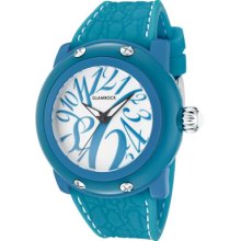 Glam Rock Watches Women's Miss Miami Beach White Dial Blue Silicone Bl