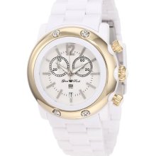 Glam Rock Women's Gk1109 Miami Beach Chronograph White Dial Plastic Watch