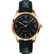 Glashutte Original Senator Sixties Rose Gold Black Dial