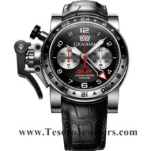 Graham Chronofighter Oversize GMT Black Steel 2OVGS.B39A