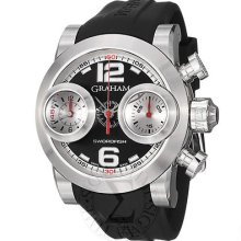 Graham Mens Swordfish Black Dial Black Strap Automatic Watch 2swbs.b37r