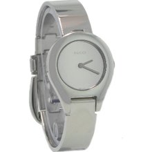 Gucci 6700 Ladies Mirror Dial Belt Buckle Bracelet Swiss Quartz Watch YA067503