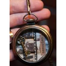 Hand Crafted Vintage Pocket Watch of Timeless Memories Steam Punk