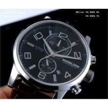 Handlove Handlove Imported Leather Glossy Black Dial Menâ€²s Watch
