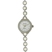 Henley Elegance Women's Fashion Quartz Watch With Mother Of Pearl Dial Analogue Display And Silver Stainless Steel Plated Bracelet H4005.1