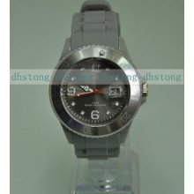 High Quality Unisex Silicone Jelly Band Date Quartz Sports Wrist Watch Fashion