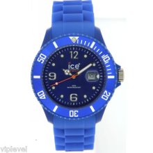 Ice Watch Sibebs09 Blue Sili Collection Unisex Watch 43mm Fast Ship