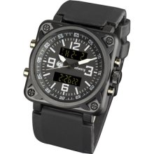 Infantry Black Alarm Clock Digital Watch Mens Army Clock Chronograph Watch