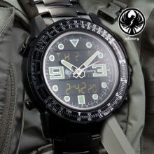 Infantry Mens Stainless Steel Analog & Digital Date Day Month Display Watch