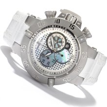 Invicta 10201 Subaquanoma Iii White Dial Stainless Steel Bez Quartz Chronograph