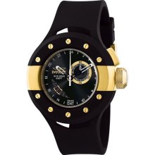Invicta 7259 Mens Black Dial Black Band Racer Watch