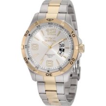 Invicta Men's 0086 Invicta Ii Silver Dial Two Tone Stainless Steel Watch