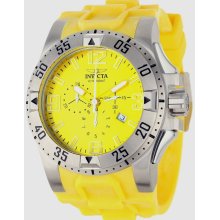 Invicta Men's 1409 Excursion Chronograph Yellow Dial