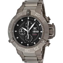 Invicta Men's LIMITED EDITION Subaqua Chronograph Stainless Steel Case and Bracelet Black Tone Dial 11050