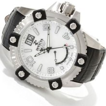 Invicta Mens Reserve Arsenal Swiss Made Day Retrograde White Mop Dial Watch 1726