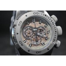 Invicta Mens Reserve Bolt Swiss Made Quartz Chronograph Black Silver Watch 0981