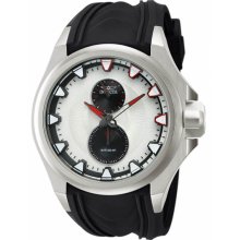 Invicta Men's S1 Rally Stainless Steel Case Rubber Bracelet Silver Tone Dial 12337