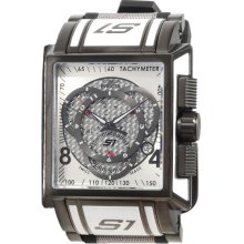 Invicta Men's S1 Touring Edition Chronograph Stainless Steel Case Rubber Bracelet Silver Dial 13922