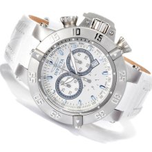 Invicta Men's Subaqua Noma Iii Arctic Edition Swiss Chronograph Leather Strap Wa