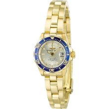 Invicta Pro Diver Collection 18K Gold-Plated Ladies Watch 4610