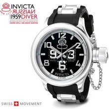 Invicta Russian Diver Chronograph Black Rubber 4578