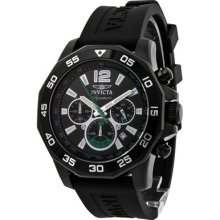 Invicta Signature Ii Nautical Black Dial Chronograph Mens Watch 7436