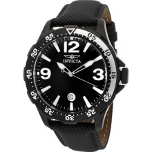 Invicta Watches Men's Specialty Black Dial Black Satin Black Satin Bl