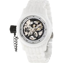 Invicta Women's 1900 Russian Diver Mechanical Black Skeleton Dial Watc