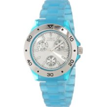 Invicta Womens Anatomic Day & Date Thermo Polymer Case Blue Plastic Watch 1659