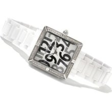 Invicta Women's Classic Swiss All Ceramic Quartz Crystal Accented Brac