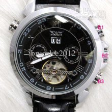 Jaragar Luxury Men Mechanical Watches Automatic Tourcostson Stainles