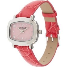 Joan Rivers Perfectly Feminine Leather Watch - Pink - One Size