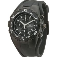 Jorg Gray Jg5300-12 Men's Stealth Black Chronograph Watch - Round Dial With Date