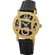 Just Bling 0.20CT Diamond watch with Grill JB-6214L-A Yellow Gold Case