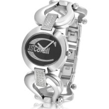 Just Cavalli Designer Women's Watches, JC Cruise - Black Horsebit Crystal Bracelet Watch