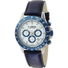 KAndBROS Womens 9536-3 Ice-Time Crash Chronograph Blue